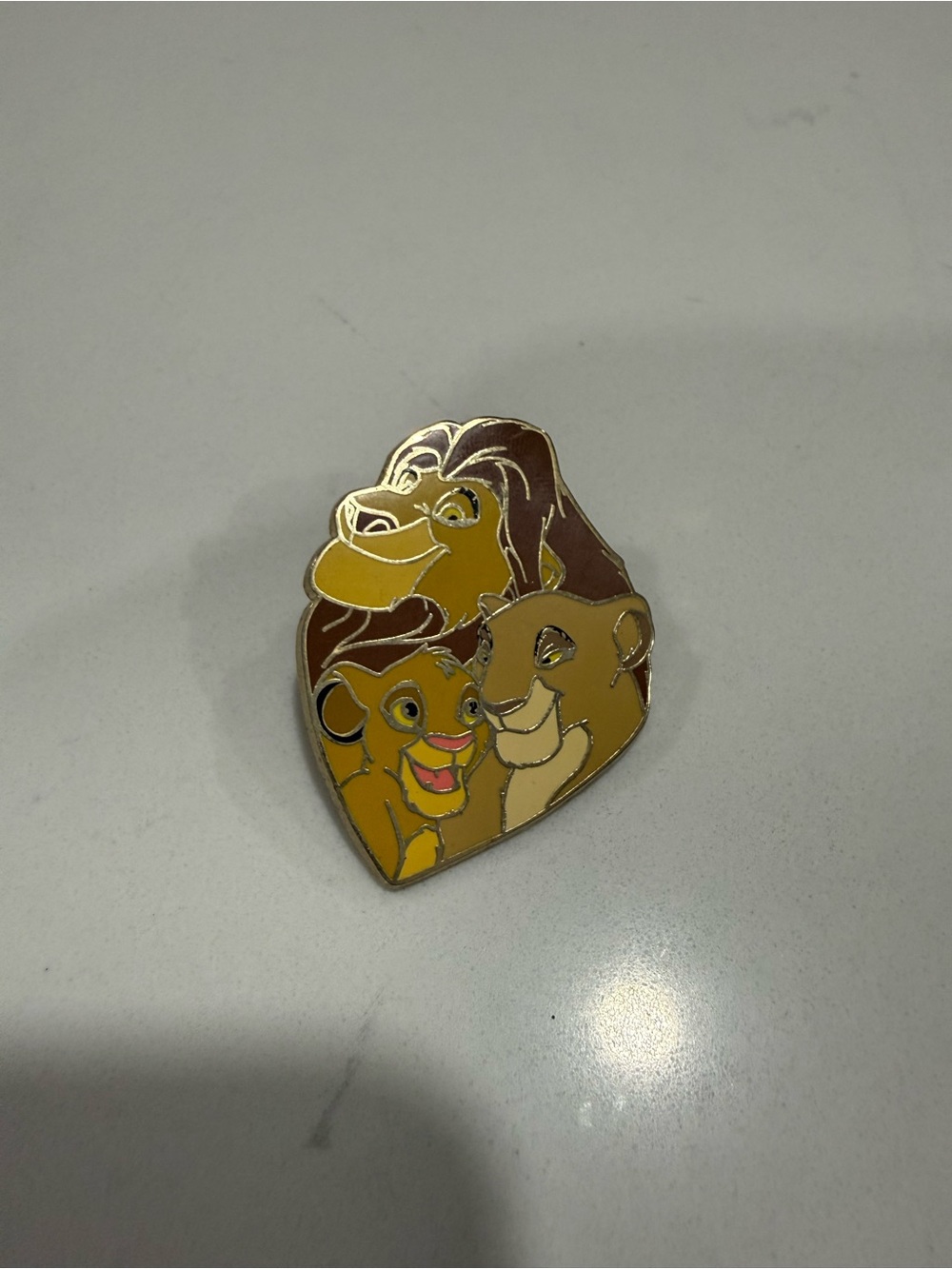 Disney Lion Family Enamel Charm in Brown and Yellow